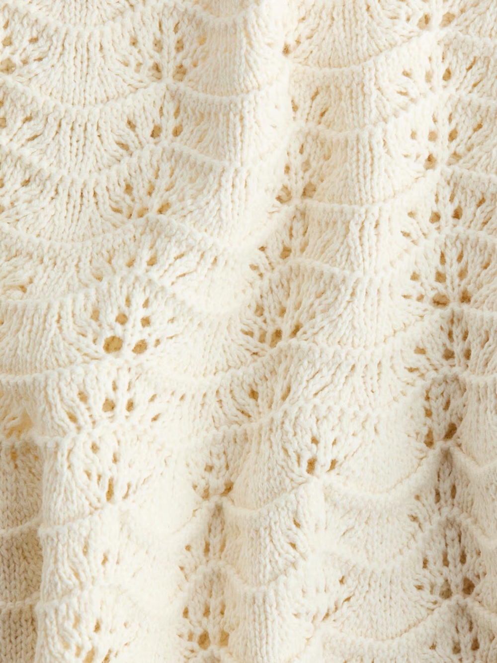 Women’s White Crochet Knit Tank Top - Lightweight Summer Layer - Picture 5 of 5